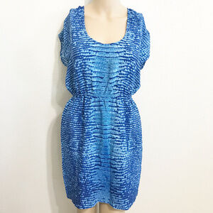 Twelfth Street by Cynthia Vincent  Blue 100% Silk Dress Size S